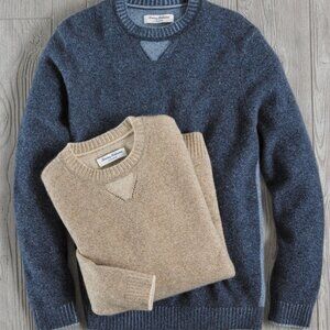 NWT Tommy Bahama Men's Soft Sands Cashmere Crewneck Blue Large L